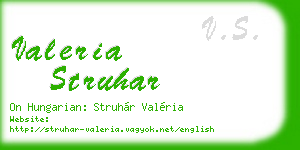 valeria struhar business card